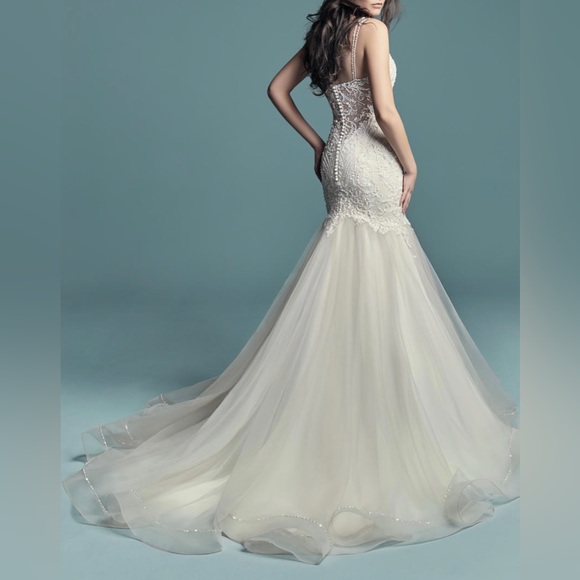 Maggie Sottero Dresses & Skirts - Beautiful, elegant and chic hand made Wedding dress. One of a kind.